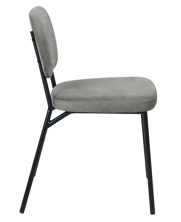 Krzesło tapicerowane Brevery szare  - zdjęcie 8