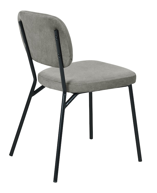 Krzesło tapicerowane Brevery szare  - zdjęcie 9