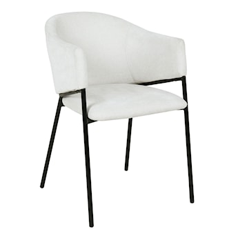 Krzesło tapicerowane Optival z podłokietnikami kremowe