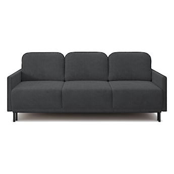 Kanapa rozkładana trzyosobowa Hamiel z pojemnikiem niebieskoszara sztruks