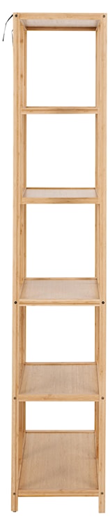 Regał Handar bambusowy asymetryczny z pięcioma półkami 77x35x185 cm  - zdjęcie 3