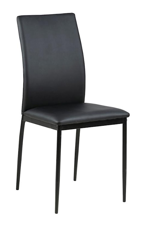 Krzesło tapicerowane Hoseco czarna ekoskóra