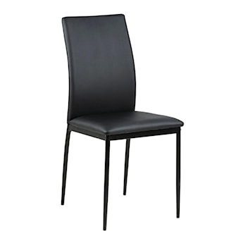 Krzesło tapicerowane Hoseco czarna ekoskóra
