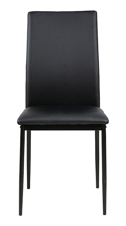 Krzesło tapicerowane Hoseco czarna ekoskóra  - zdjęcie 4