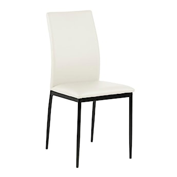 Krzesło tapicerowane Hoseco białe ekoskóra