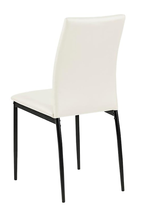 Krzesło tapicerowane Hoseco białe ekoskóra  - zdjęcie 5