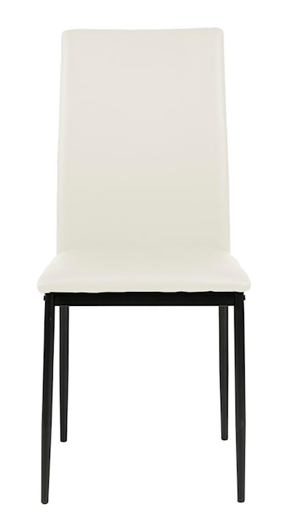 Krzesło tapicerowane Hoseco białe ekoskóra  - zdjęcie 3