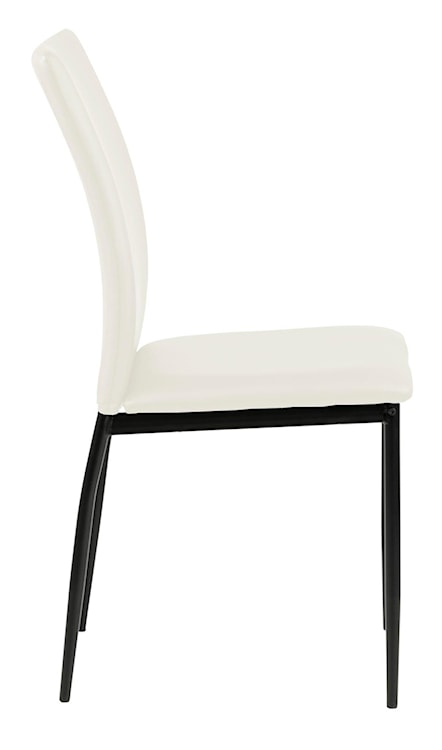 Krzesło tapicerowane Hoseco białe ekoskóra  - zdjęcie 4
