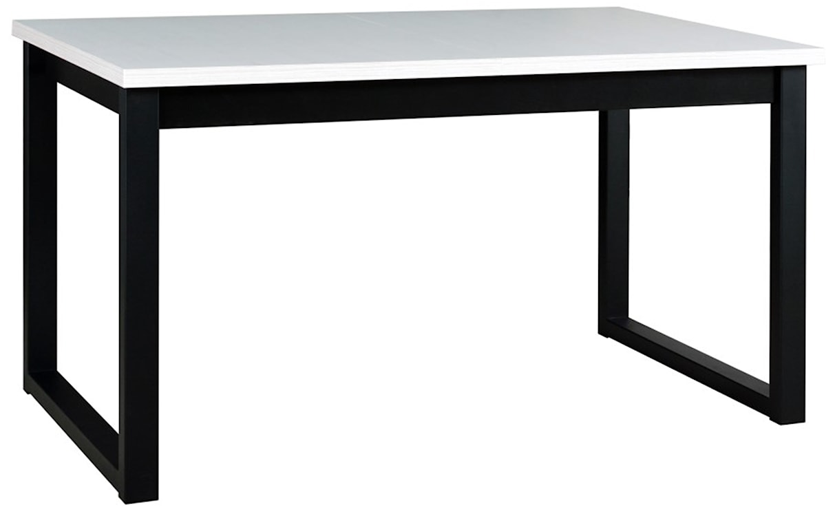 Stół rozkładany do jadalni Flotaro 140-180x80 cm czarny/biały