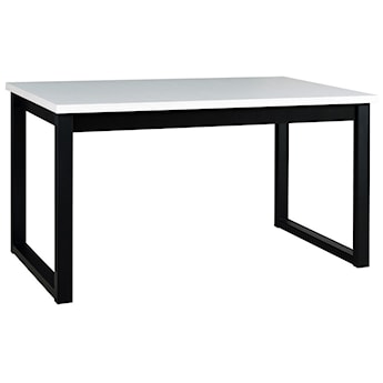 Stół rozkładany do jadalni Flotaro 140-180x80 cm czarny/biały