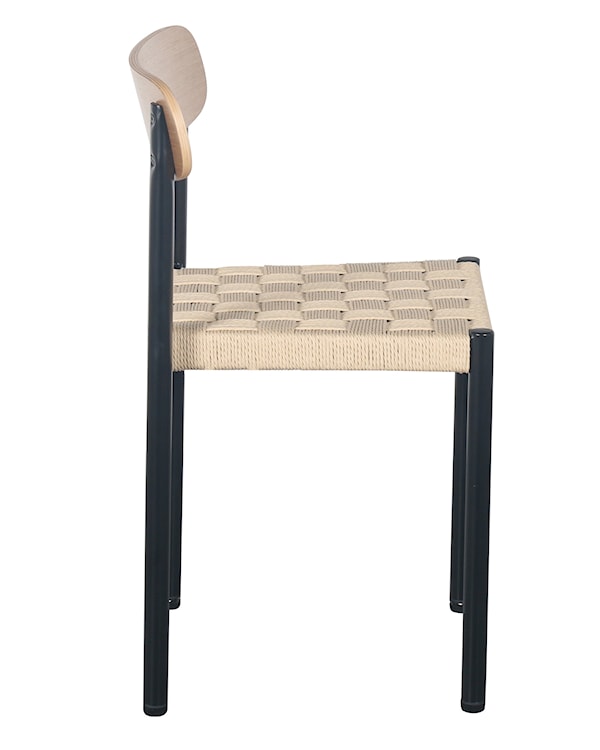 Krzesło Humalpa z grubo plecionym siedziskiem/ dąb naturalny  - zdjęcie 5