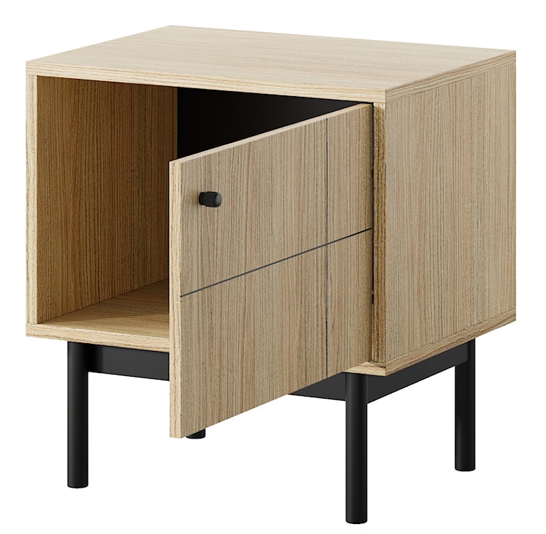 Szafka nocna Japandies 54 cm Dąb linea  - zdjęcie 4