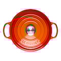 Le Creuset - Brytfanna żeliwna Signature 29 cm pomarańczowa  - zdjęcie 3