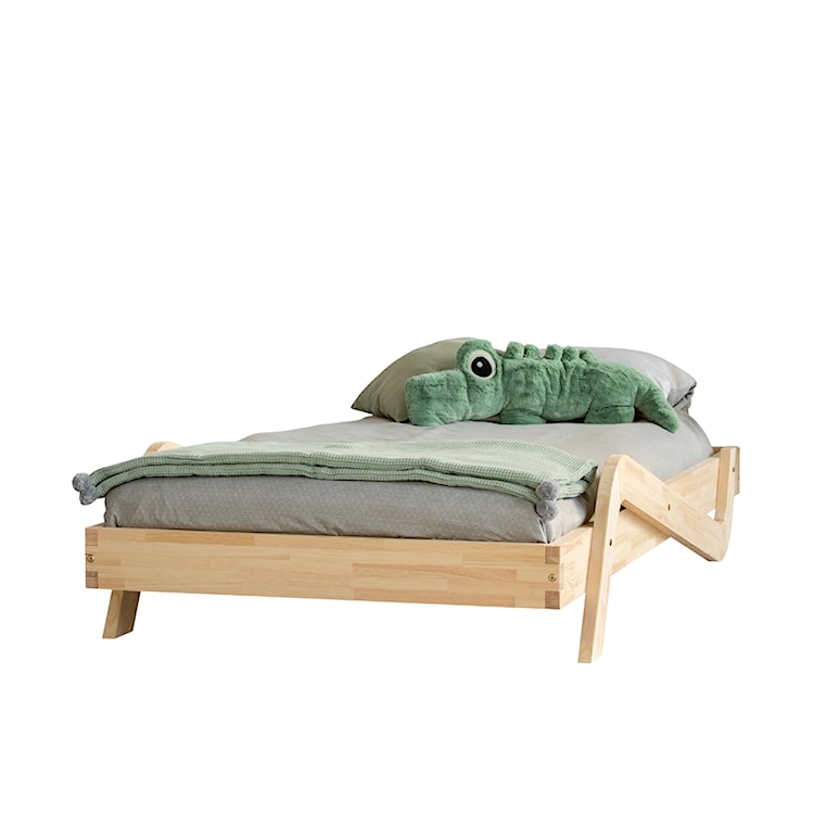 Łóżko Sabris młodzieżowe z drewna 100x200 cm