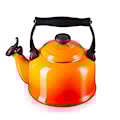 Le Creuset - Czajnik ze stali węglowej Traditional pomarańczowy  - zdjęcie 2