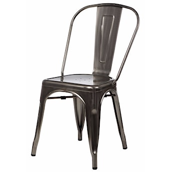Krzesło Tolader w kolorze metalu