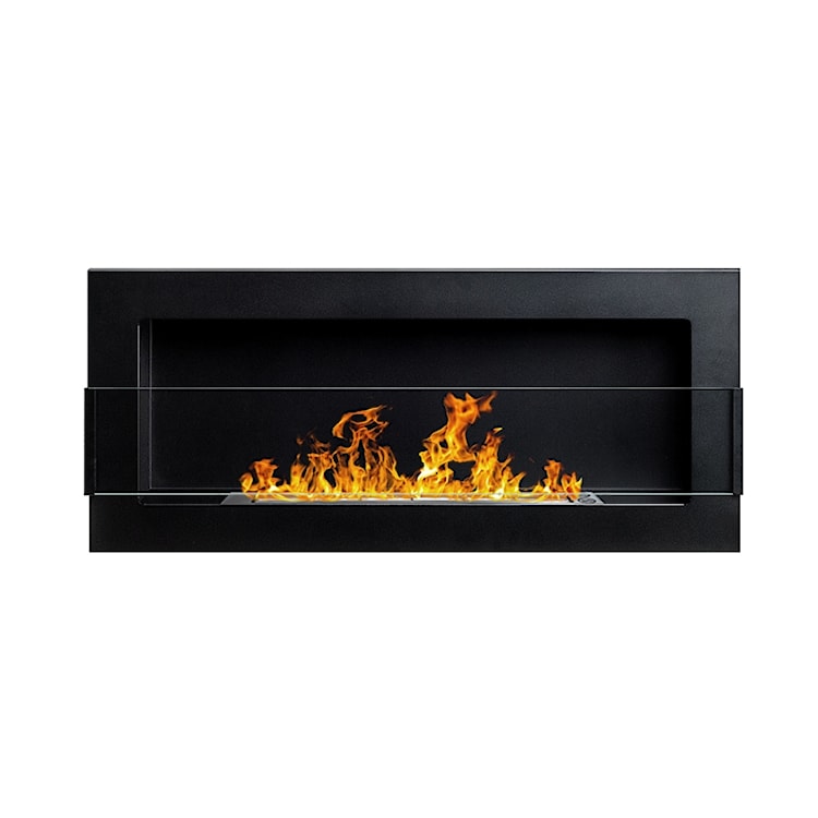 Biokominek Astralis 90x40 cm z certyfikatem TÜV Czarny strukturalny  - zdjęcie 4