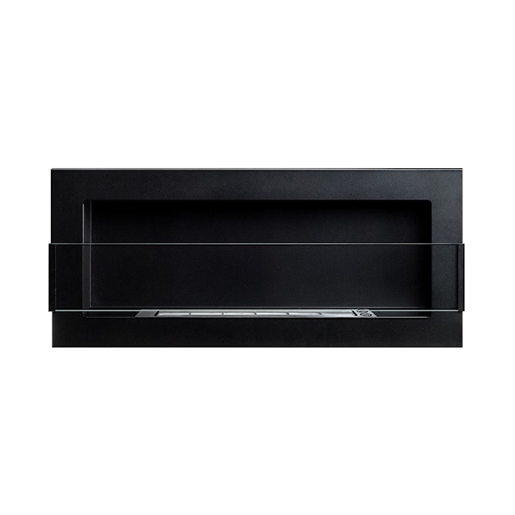 Biokominek Astralis 90x40 cm z certyfikatem TÜV Czarny strukturalny  - zdjęcie 3