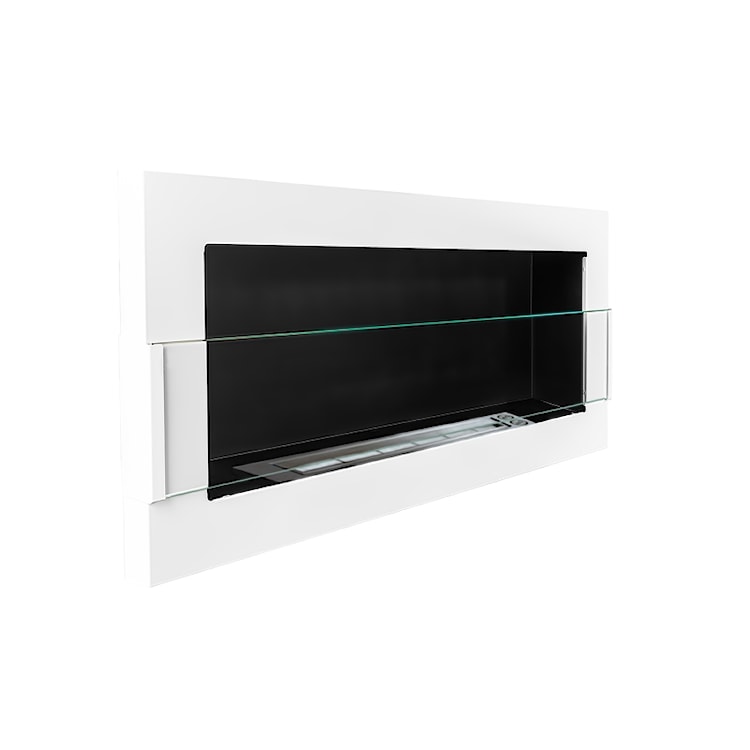 Biokominek Astralis 90x40 cm z certyfikatem TÜV Biały połysk  - zdjęcie 5