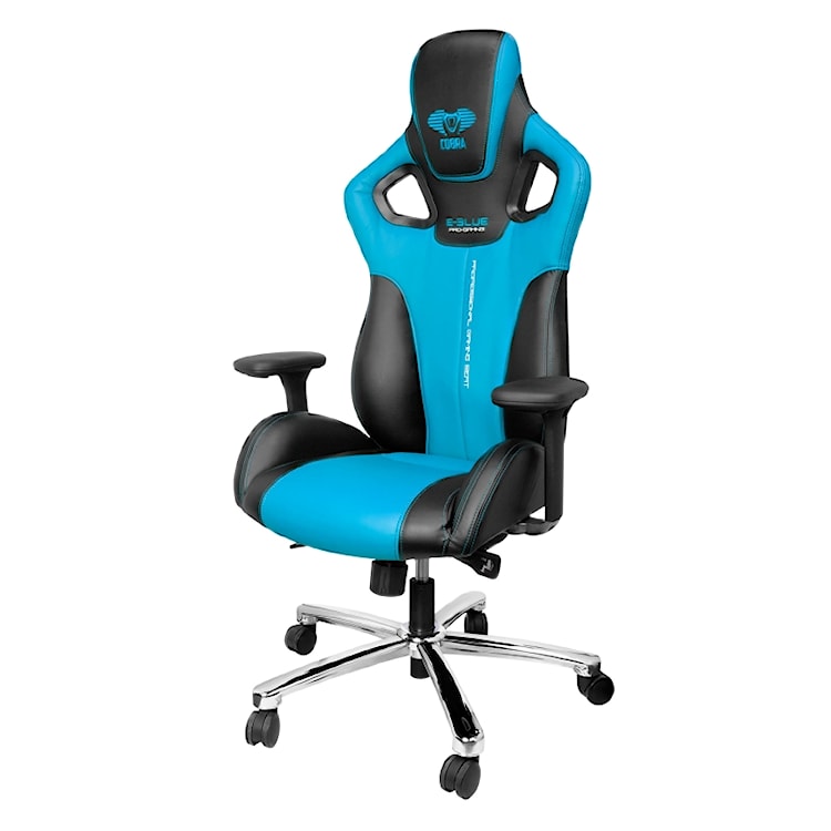 Fotel gamingowy E-Blue Cobra czarno-niebieski