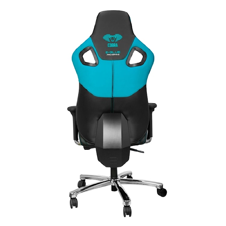 Fotel gamingowy E-Blue Cobra czarno-niebieski  - zdjęcie 3