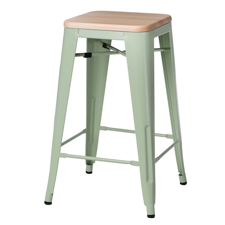 Hoker Paris Wood 65 cm zielony - sosna naturalna 