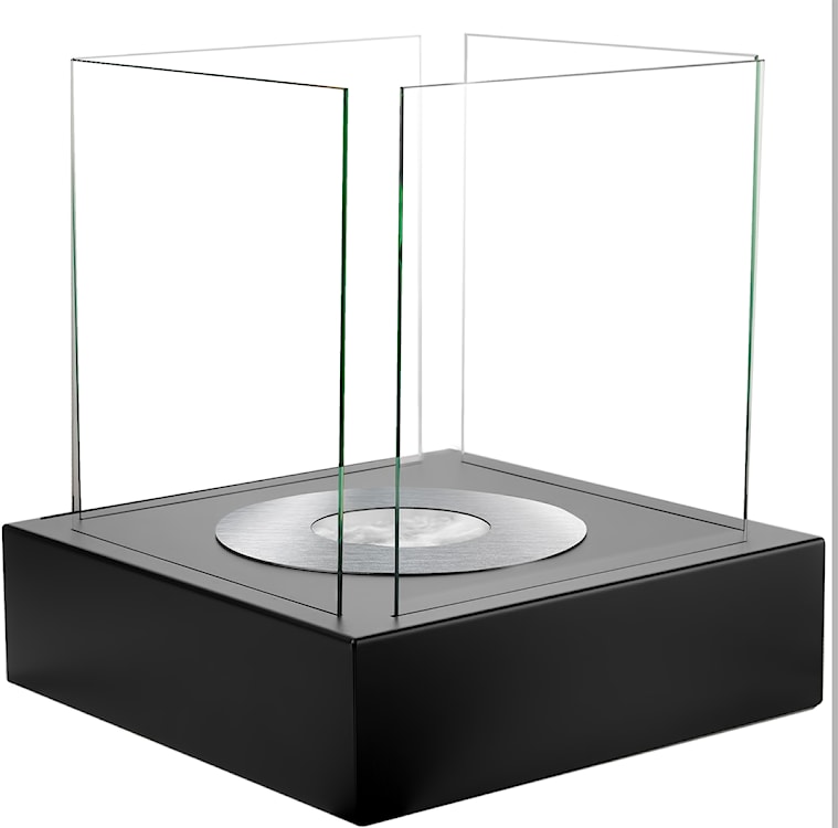 Biokominek Cube kwadratowy 40 cm czarny strukturalny  - zdjęcie 9