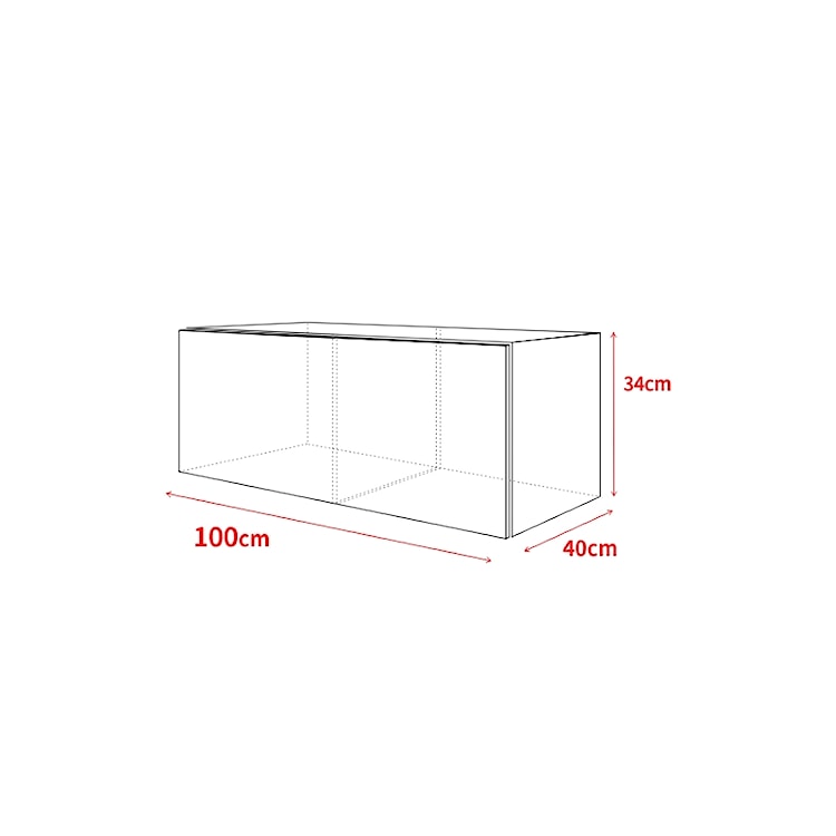 Szafka RTV Celrise 100 cm Biały mat / Biały połysk  - zdjęcie 3