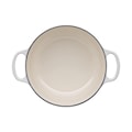 Le Creuset - Brytfanna żeliwna Signature 22 cm kremowa  - zdjęcie 4