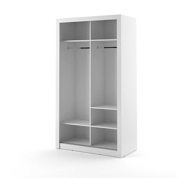 Szafa Arti 120 cm z jednym lustrem biała  - zdjęcie 7