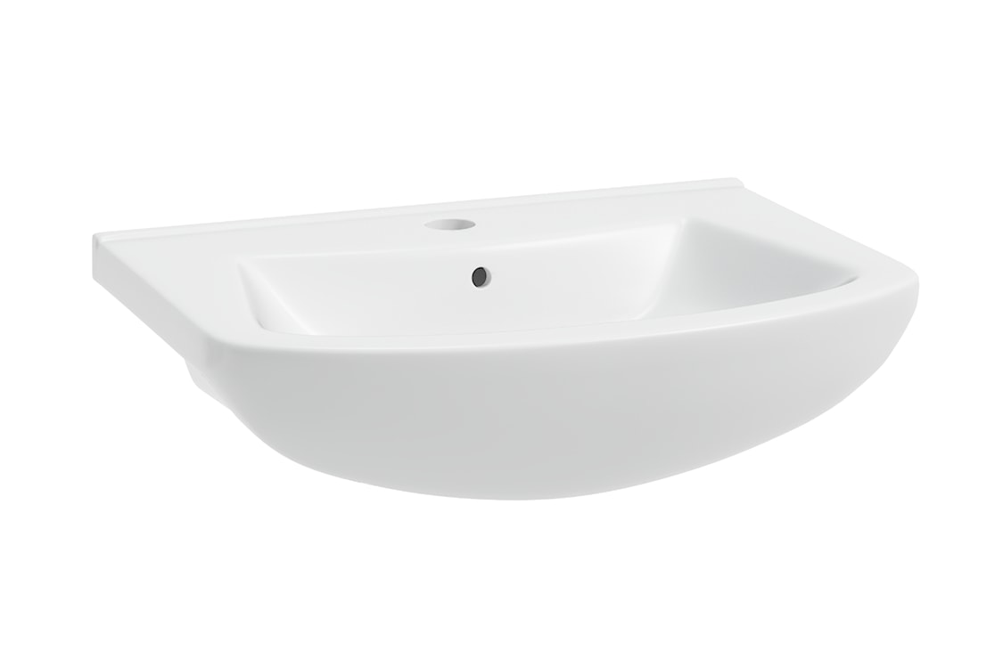 Szafka łazienkowa z umywalką Pikke biała  - zdjęcie 5