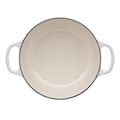 Le Creuset - Brytfanna żeliwna Signature 24 cm kremowa  - zdjęcie 4