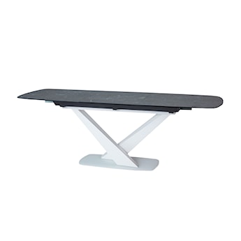 Stół rozkładany Vikin 160-220x90 cm grafit marmur