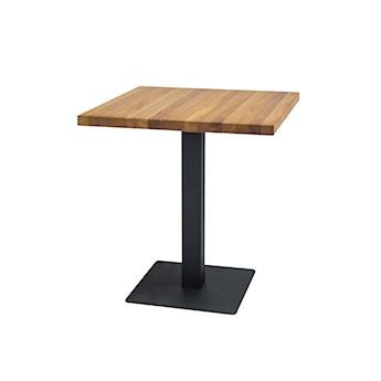 Stół Divock 80x80 cm z litego drewna dębowego