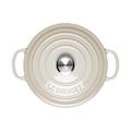 Le Creuset - Brytfanna żeliwna Signature 20 cm kremowa  - zdjęcie 3