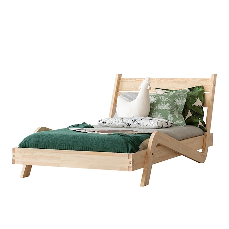 Łóżko Berina młodzieżowe z drewna 90x180 cm