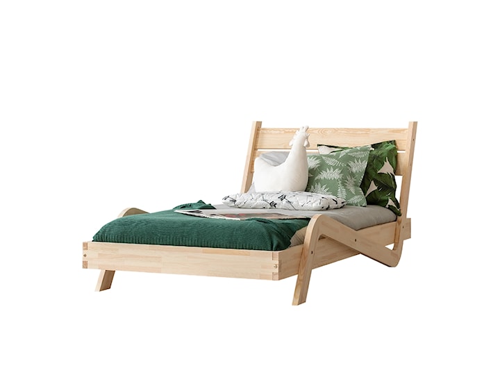 Łóżko Berina młodzieżowe z drewna 90x170 cm