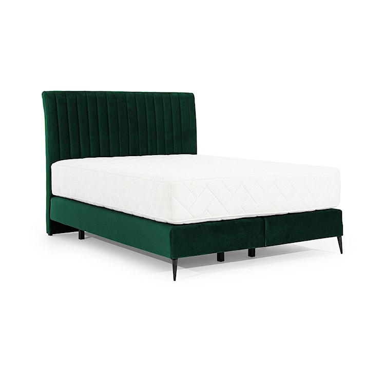 Łóżko kontynentalne 180x200 cm Cartelle zielone  - zdjęcie 3