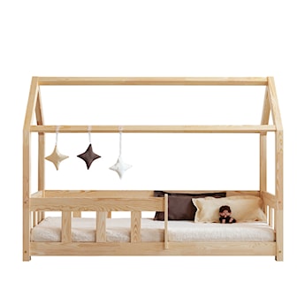 Łóżko Mallory domek dziecięcy z drewna 80x140 cm