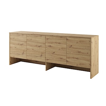 Nadstawka Bed Concept z czterema zamykanymi szafkami 80 cm Dąb artisan
