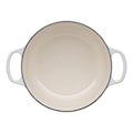 Le Creuset - Brytfanna żeliwna Signature 26 cm kremowa  - zdjęcie 4