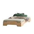 Łóżko Hallie dziecięce z drewna 90x180 cm 