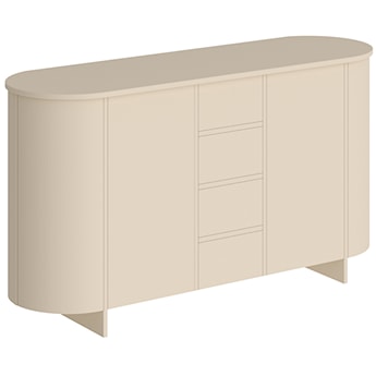 Komoda dwudrzwiowa Reflicy z czterema szufladami 163 cm cappuccino mat