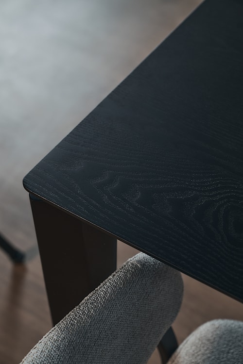 Stół do jadalni Loomens 150x90 cm dąb czarny  - zdjęcie 5