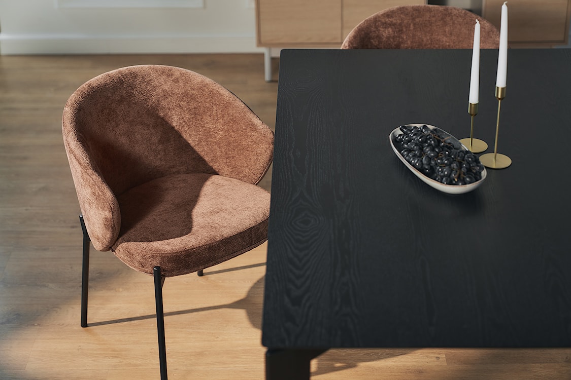 Stół do jadalni Loomens 150x90 cm dąb czarny  - zdjęcie 6