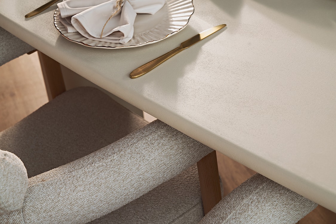 Stół do jadalni Innations 230x120 cm szaro-beżowy z efektem mikrocementu  - zdjęcie 11