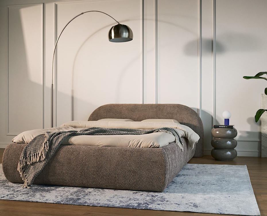 Stolik boczny Rosolina okrągły 35,5 cm brązowy wysoki połysk  - zdjęcie 5