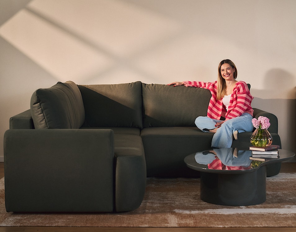 Stolik kawowy Tratesse 130x77 cm szary wysoki połysk  - zdjęcie 9