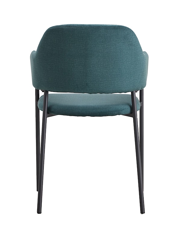 Krzesło tapicerowane z podłokietnikami Azhai ciemnozielone  - zdjęcie 8