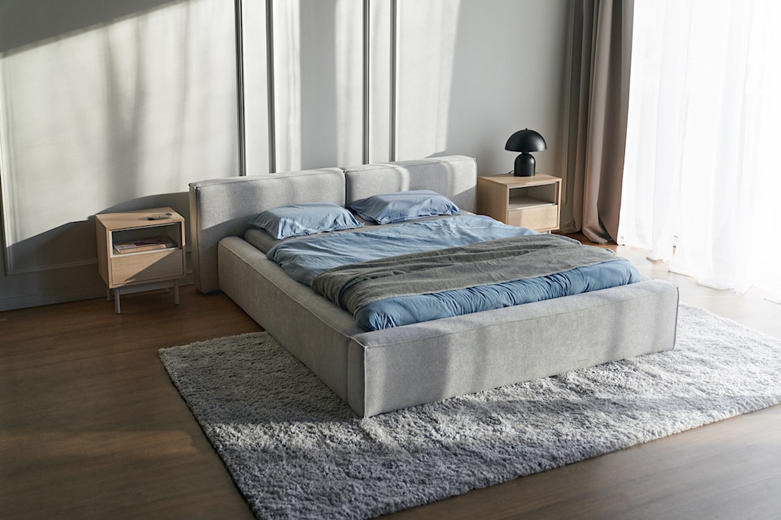 Szafka nocna Layen z szufladą i wnęką 45 cm dąb lindberg/kaszmir  - zdjęcie 6